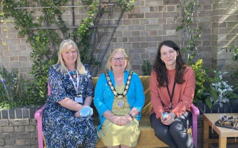 Andrea Smith (Left), Councillor Jude Deakin, Ally Suchowierska (right)