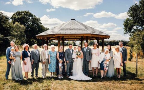 Anne granddaughters wedding family shot