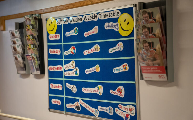 Saffron Walden Weekly Timetable