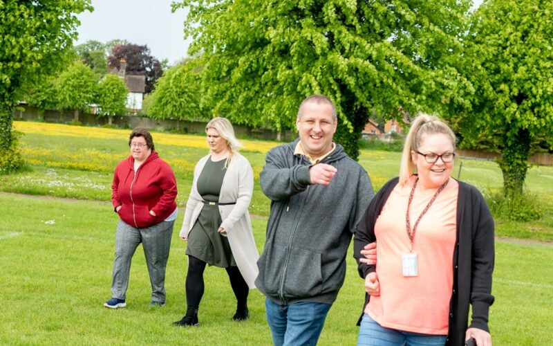 Group of people outside