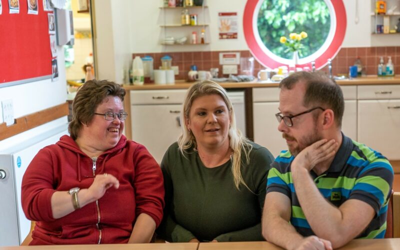 Carer and 2 customers