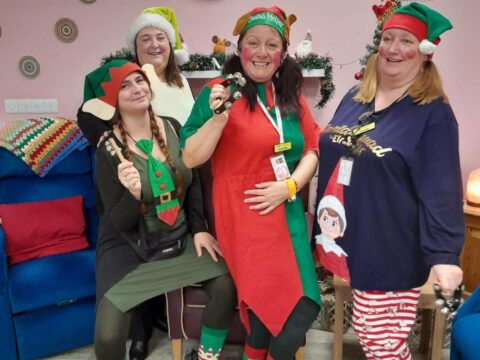 Our team getting in the festive spirit at ECL Brentwood Hogarth and Lions Day Centre