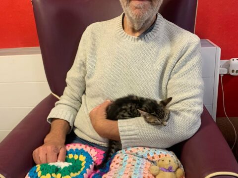 Pet therapy at ECL Colchester Marylands Day Centre.