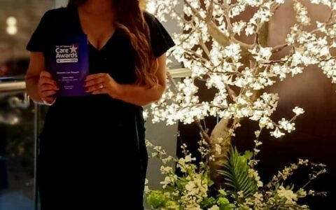 Sherry with an award