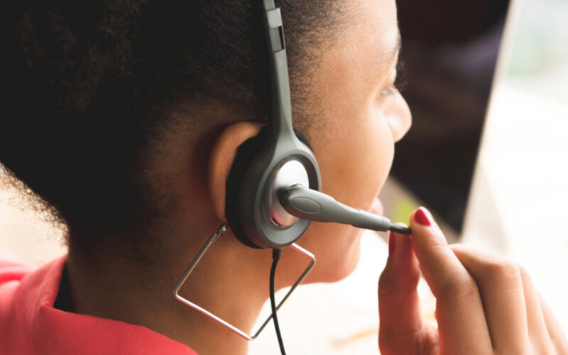 Contact centre member of staff