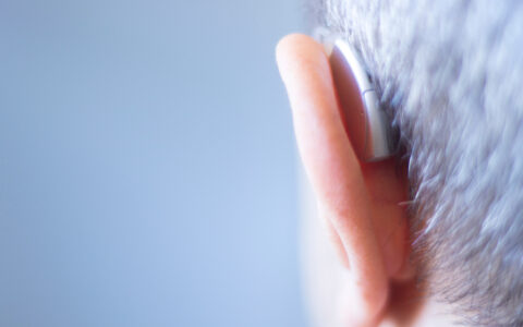 Man with hearing aid
