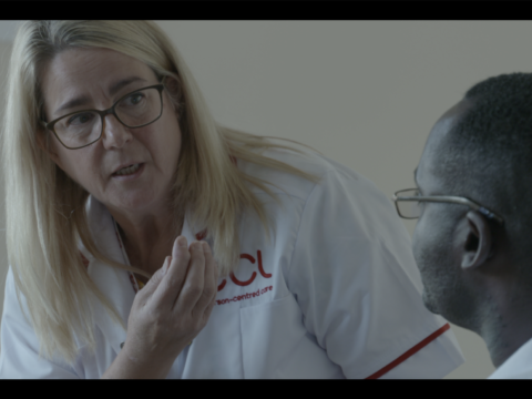 Thumbnail preview image for Carer helping customer video